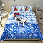 canterbury-bankstown-bulldogs-anzac-2022-bedding-set-indigenous-vibes-white