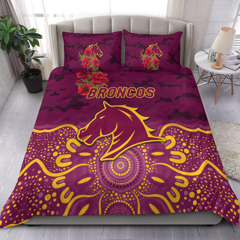 brisbane-broncos-anzac-2022-bedding-set-indigenous-vibes