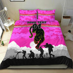 custom-personalised-penrith-panthers-anzac-2022-bedding-set-simple-style-pink