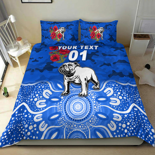 custom-personalised-canterbury-bankstown-bulldogs-anzac-2022-bedding-set-indigenous-vibes-blue