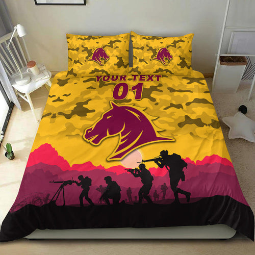 custom-personalised-brisbane-broncos-anzac-2022-bedding-set-simple-style-gold