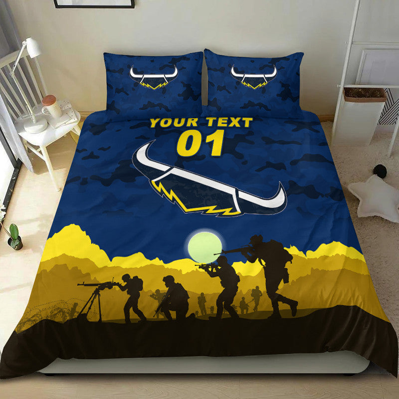 custom-personalised-north-queensland-cowboys-anzac-2022-bedding-set-simple-style-blue