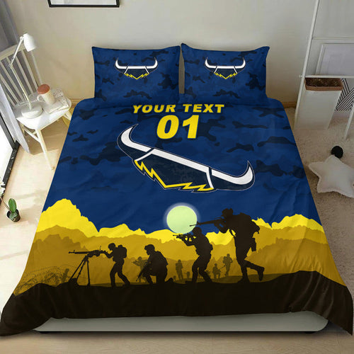 custom-personalised-north-queensland-cowboys-anzac-2022-bedding-set-simple-style-blue