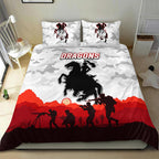 st-george-illawarra-dragons-anzac-2022-bedding-set-simple-style-white