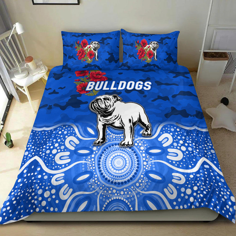 canterbury-bankstown-bulldogs-anzac-2022-bedding-set-indigenous-vibes-blue