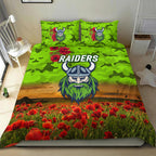 canberra-raiders-anzac-2022-bedding-set-poppy-flowers-vibes