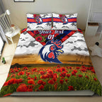 custom-personalised-sydney-roosters-anzac-2022-bedding-set-poppy-flowers-vibes-white
