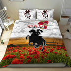 st-george-illawarra-dragons-anzac-2022-bedding-set-poppy-flowers-vibes-white