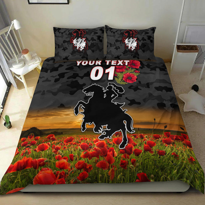 custom-personalised-st-george-illawarra-dragons-anzac-2022-bedding-set-poppy-flowers-vibes-black