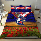 custom-personalised-sydney-roosters-anzac-2022-bedding-set-poppy-flowers-vibes-blue