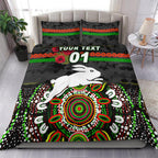custom-personalised-south-sydney-rabbitohs-anzac-2022-bedding-set-indigenous-vibes-black