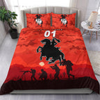 custom-personalised-st-george-illawarra-dragons-anzac-2022-bedding-set-simple-style-red