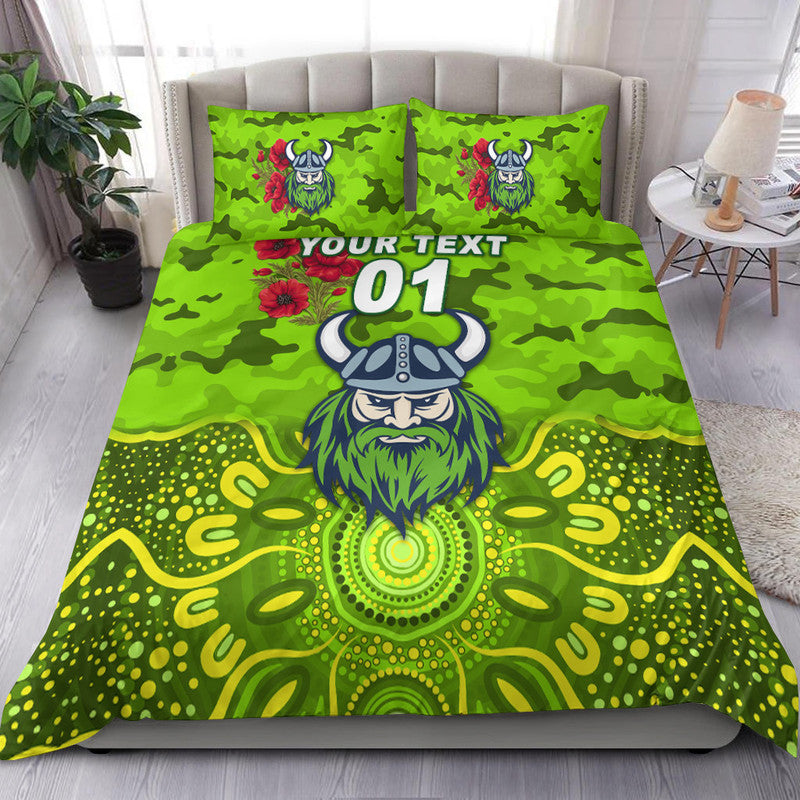 custom-personalised-canberra-raiders-anzac-2022-bedding-set-indigenous-vibes