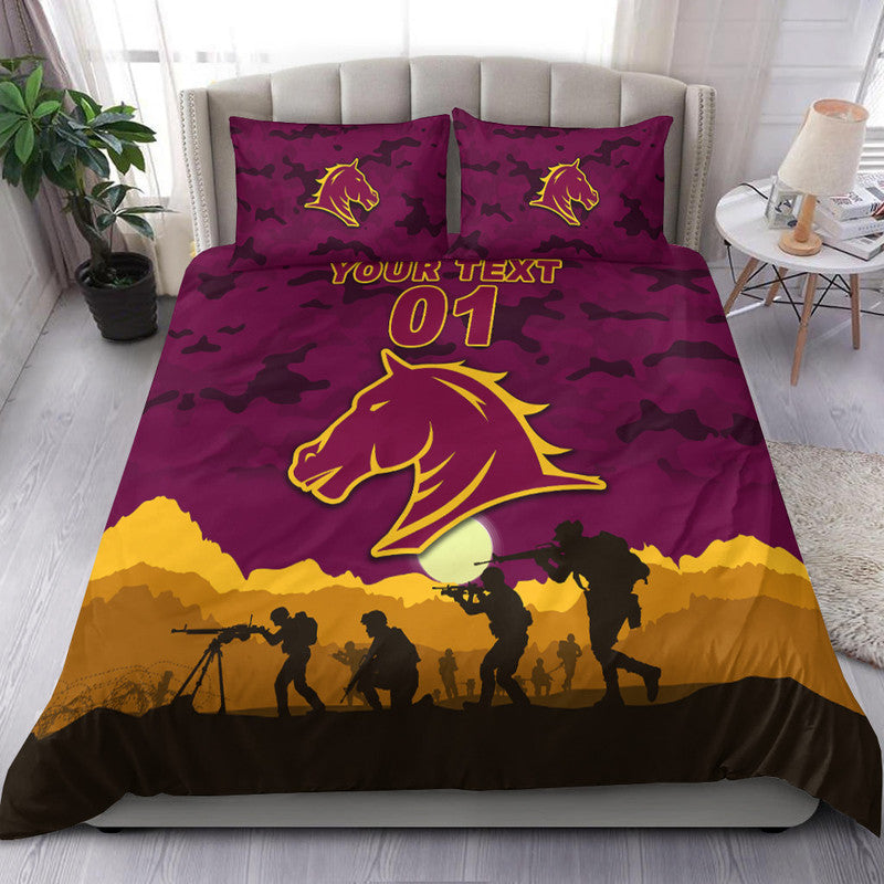 custom-personalised-brisbane-broncos-anzac-2022-bedding-set-simple-style-maroon