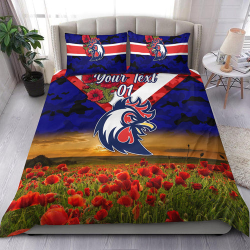 custom-personalised-sydney-roosters-anzac-2022-bedding-set-poppy-flowers-vibes-blue