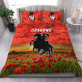 st-george-illawarra-dragons-anzac-2022-bedding-set-poppy-flowers-vibes-red