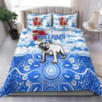 canterbury-bankstown-bulldogs-anzac-2022-bedding-set-indigenous-vibes-white