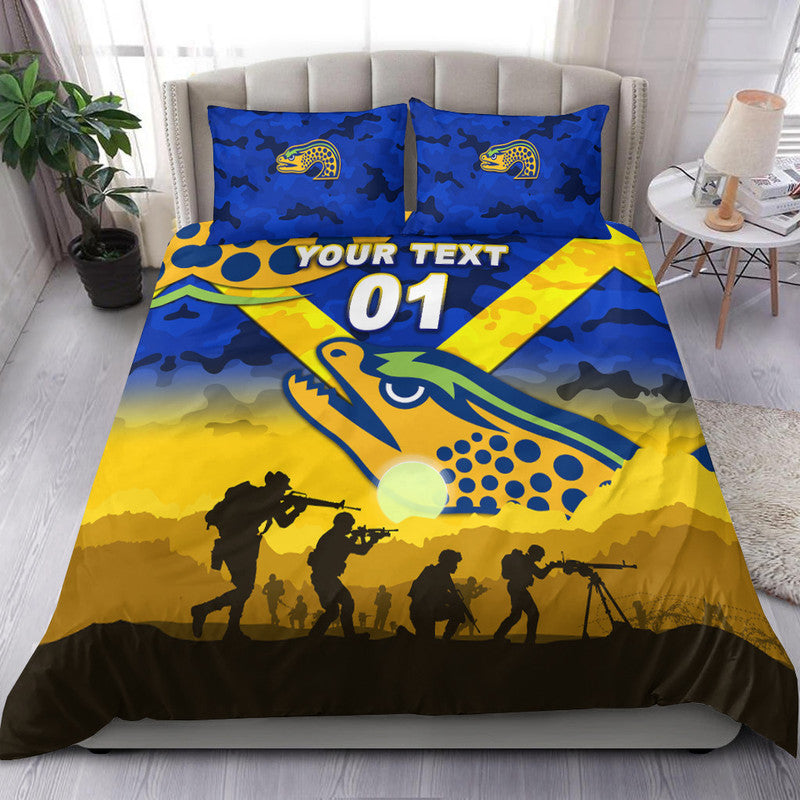 custom-personalised-parramatta-eels-anzac-2022-bedding-set-simple-style-blue