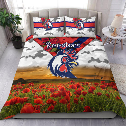 sydney-roosters-anzac-2022-bedding-set-poppy-flowers-vibes-white