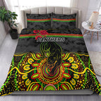 penrith-panthers-anzac-2022-bedding-set-indigenous-vibes-black