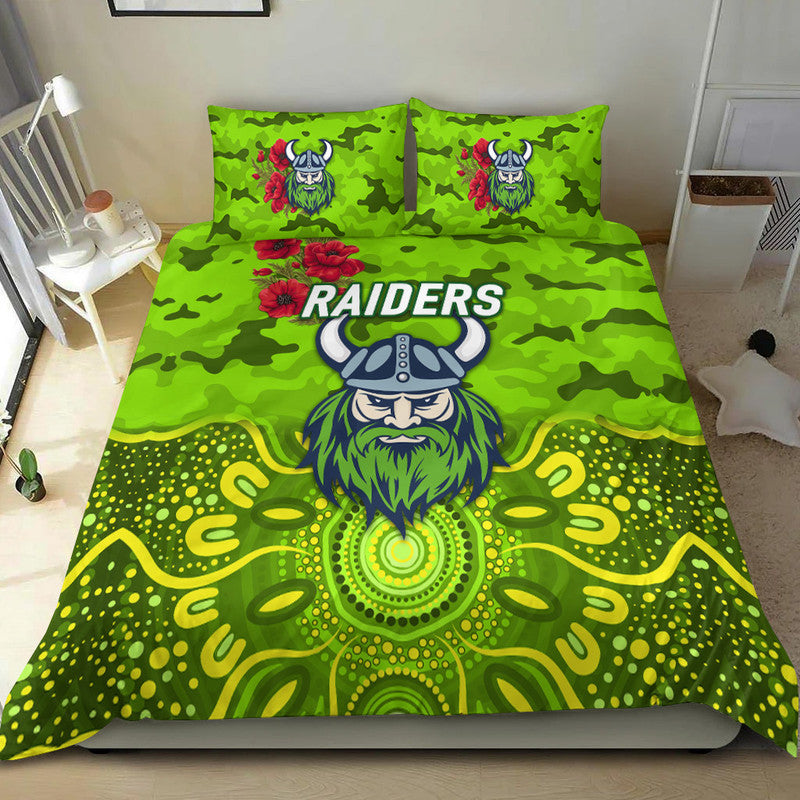 canberra-raiders-anzac-2022-bedding-set-indigenous-vibes
