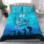 custom-personalised-cronulla-sutherland-sharks-anzac-2022-bedding-set-simple-style-blue