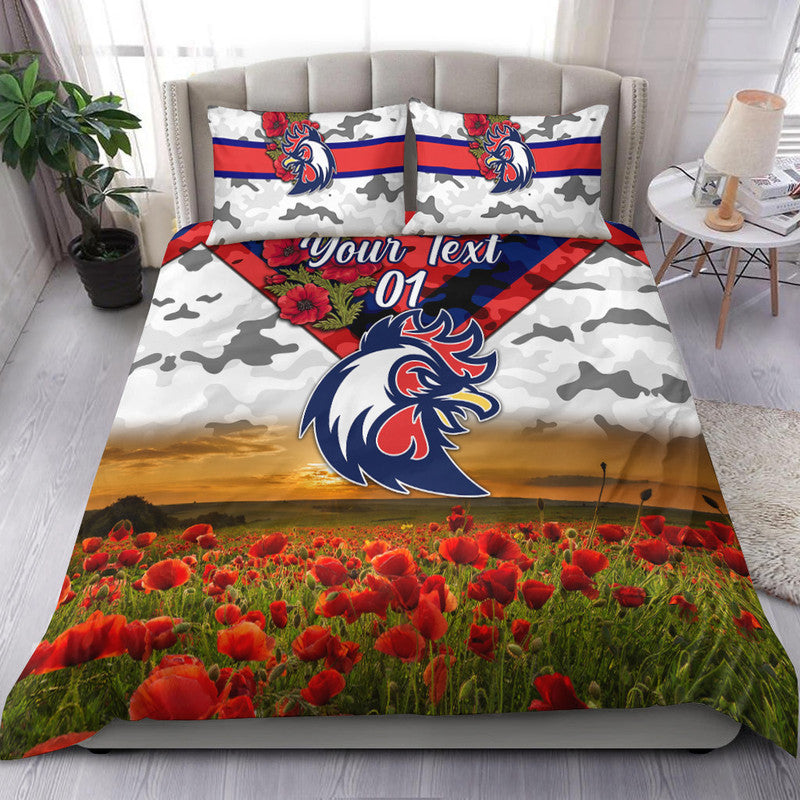 custom-personalised-sydney-roosters-anzac-2022-bedding-set-poppy-flowers-vibes-white