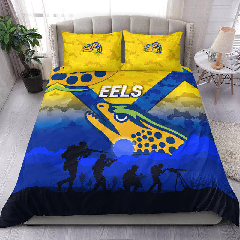 parramatta-eels-anzac-2022-bedding-set-simple-style-gold