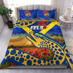 parramatta-eels-anzac-2022-bedding-set-poppy-flowers-vibes-blue