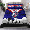 custom-personalised-sydney-roosters-anzac-2022-bedding-set-simple-style-blue