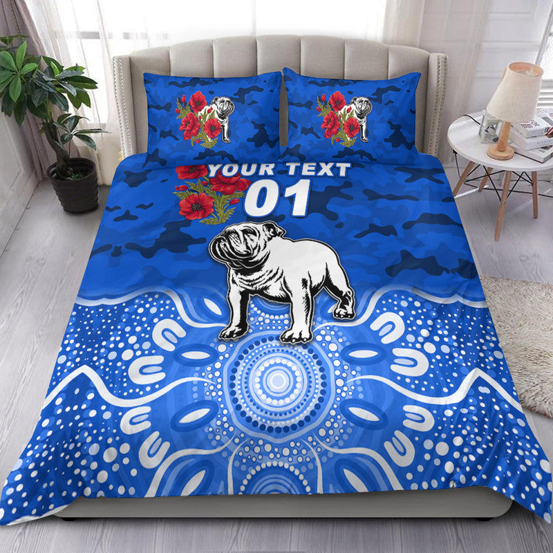 custom-personalised-canterbury-bankstown-bulldogs-anzac-2022-bedding-set-indigenous-vibes-blue