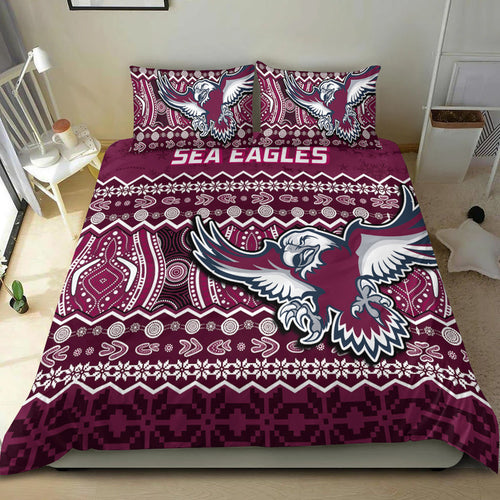 manly-warringah-maroon-sea-eagles-christmas-vibe-bedding-set