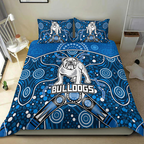 bulldogs-rugby-bedding-set-boomerang-indigenous-dots