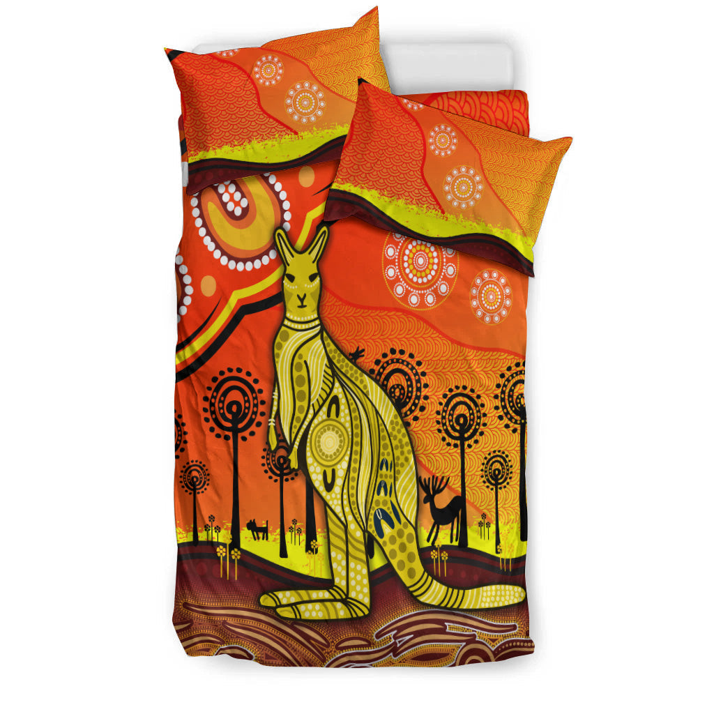 aboriginal-art-kangaroo-bedding-set-indigenous-unique-vibes-orange