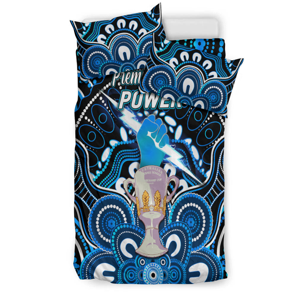 port-adelaide-power-indigenous-bedding-set-football-2021-premiers-trophy