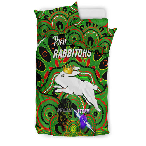 south-sydney-rabbitohs-bedding-set-2021-indigenous-premiers-the-king-green