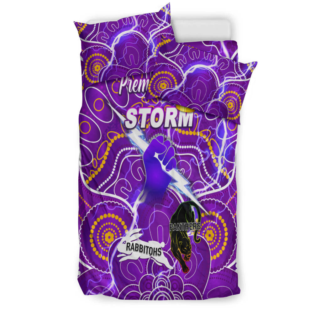 melbourne-storm-bedding-set-2021-indigenous-premiers-the-king