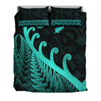 new-zealand-rugby-maori-bedding-set-silver-fern-koru-vibes-turquoise