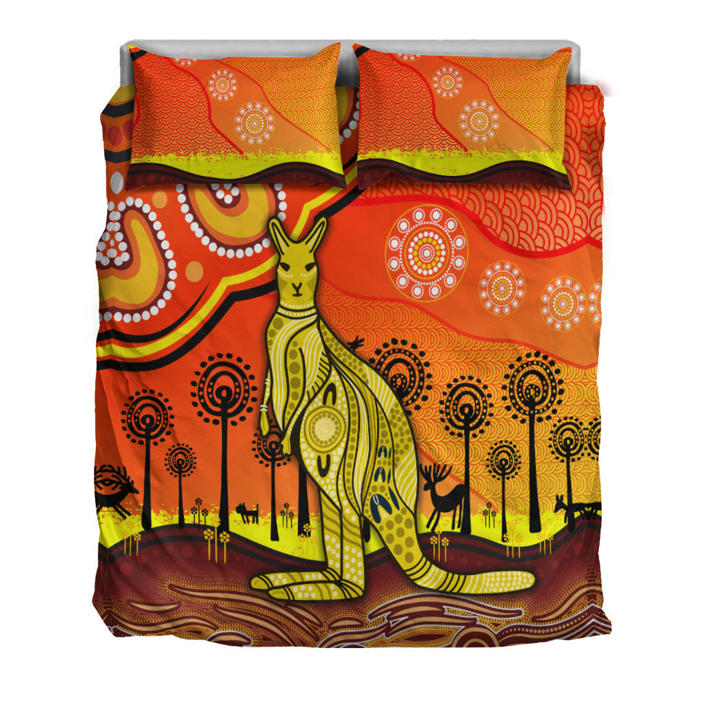 aboriginal-art-kangaroo-bedding-set-indigenous-unique-vibes-orange