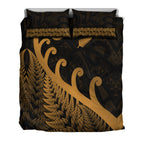 new-zealand-rugby-maori-bedding-set-silver-fern-koru-vibes-gold