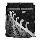 new-zealand-rugby-maori-bedding-set-silver-fern-koru-vibes-black