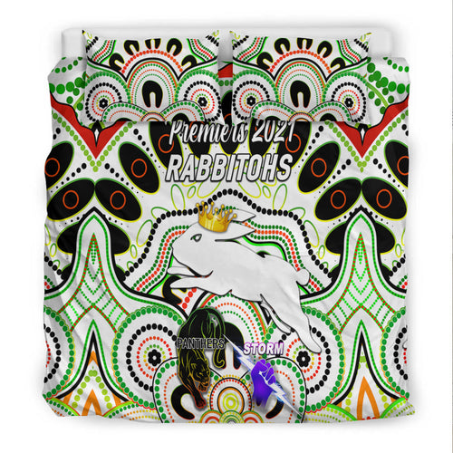 south-sydney-rabbitohs-bedding-set-2021-indigenous-premiers-the-king-white