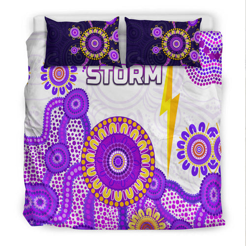 melbourne-storm-bedding-set-2021-indigenous-latest-style