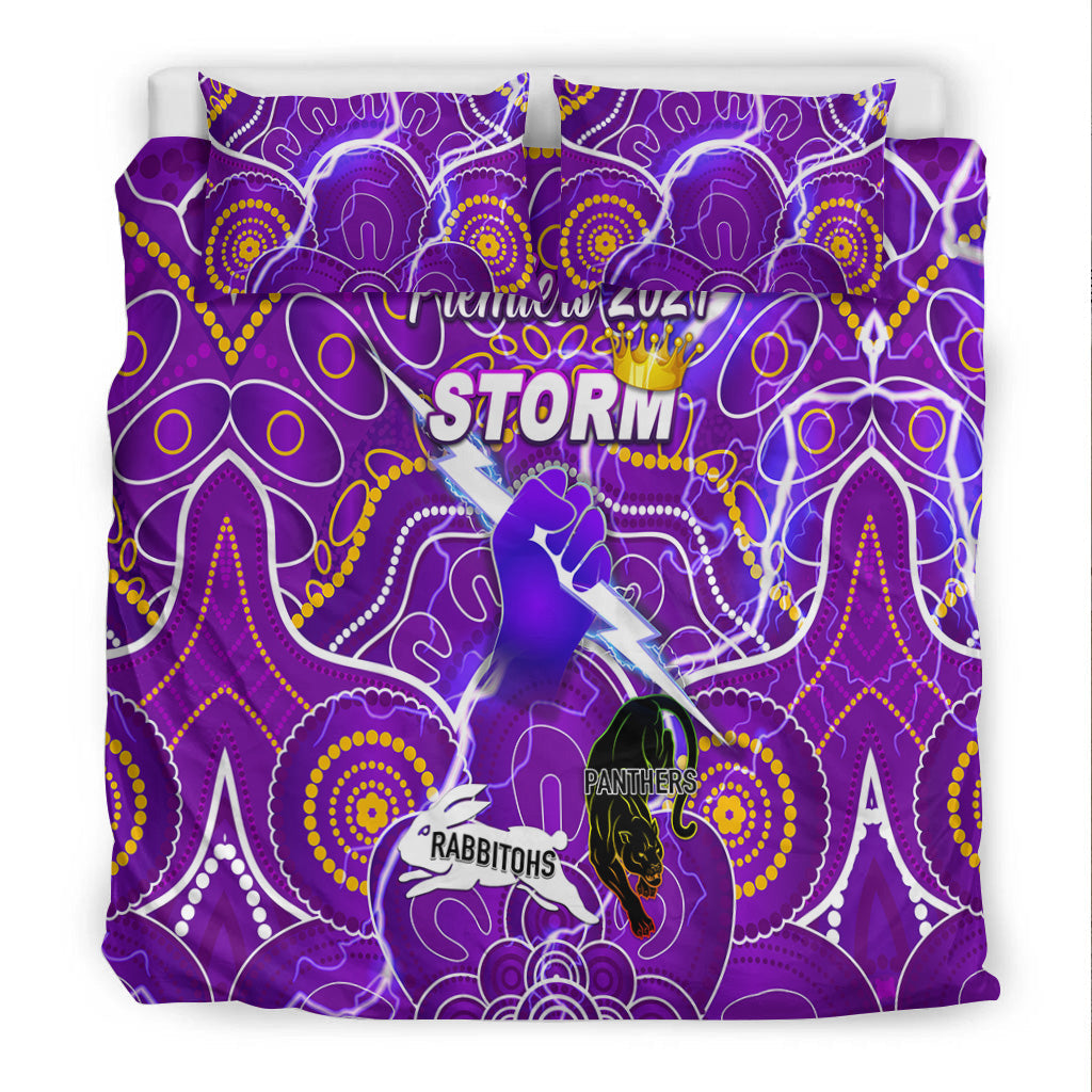 melbourne-storm-bedding-set-2021-indigenous-premiers-the-king