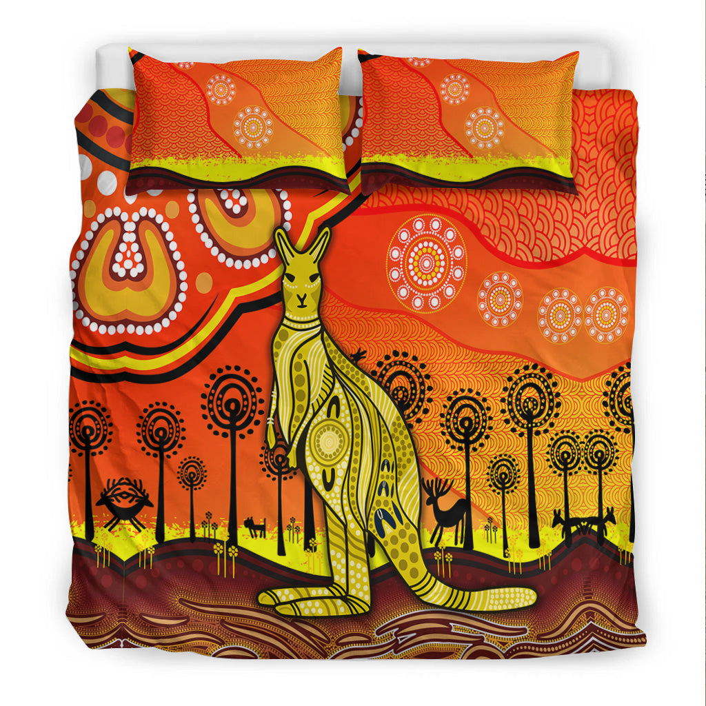 aboriginal-art-kangaroo-bedding-set-indigenous-unique-vibes-orange