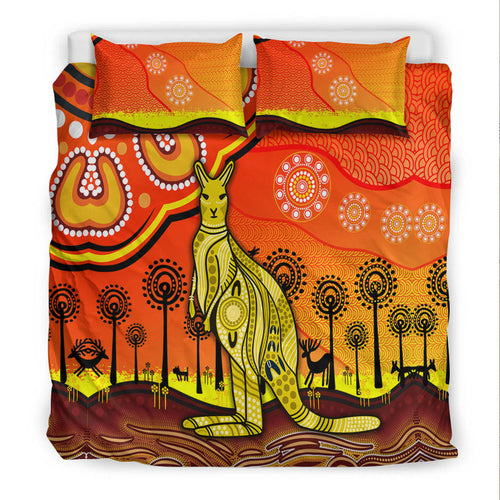 aboriginal-art-kangaroo-bedding-set-indigenous-unique-vibes-orange