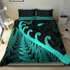 new-zealand-rugby-maori-bedding-set-silver-fern-koru-vibes-turquoise