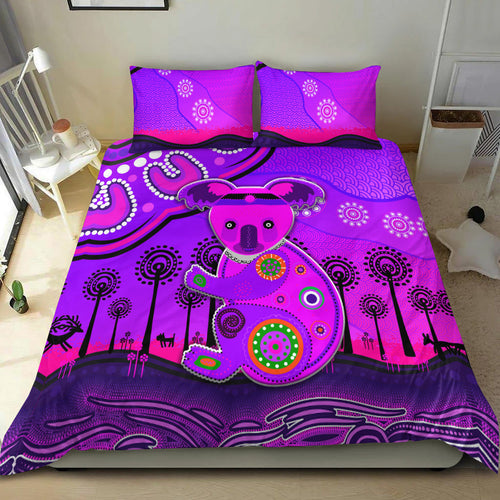 aboriginal-art-koala-bedding-set-indigenous-unique-vibes-purple