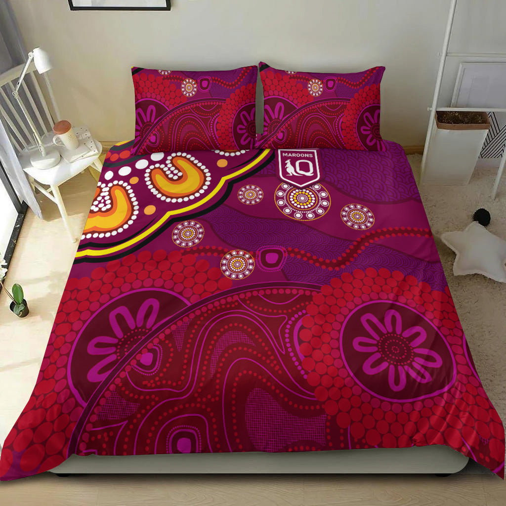 queensland-maroons-aboriginal-bedding-set-indigenous-vibes