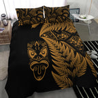 new-zealand-haka-rugby-maori-bedding-set-silver-fern-vibes-gold